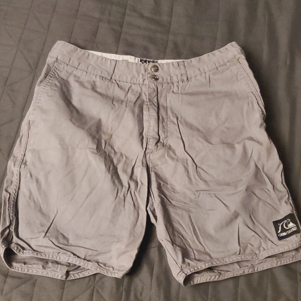 QUIKSILVER gray cotton shirt size 32